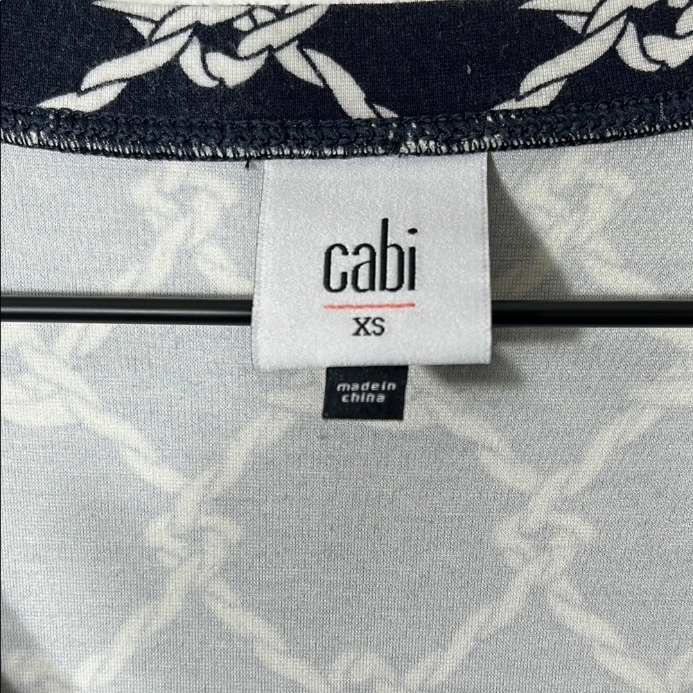 CAbi Navy and White Cruise Dress - Picture 4 of 11